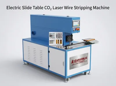 Ηλεκτρικό Τραπέζι Ολίσθησης CO₂ Laser Μηχάνημα Απογύμνωσης Καλωδίων CLS60-D
