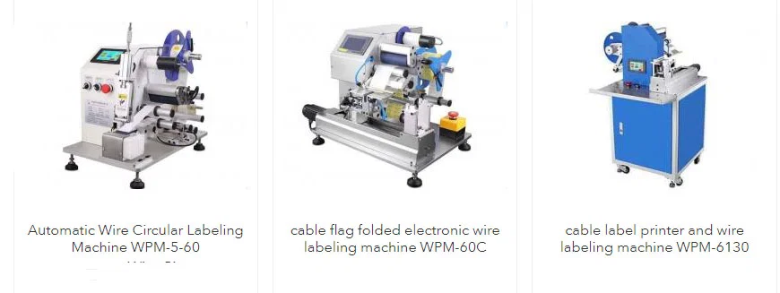 μηχανήματα επισήμανσης καλωδίων (μοντέλα σημαίας, κυκλικά, διπλώματος, εκτύπωσης) για σαφή, ανθεκτική σήμανση καλωδίων/καλωδίων για ενίσχυση της αναγνώρισης και της οργάνωσης.