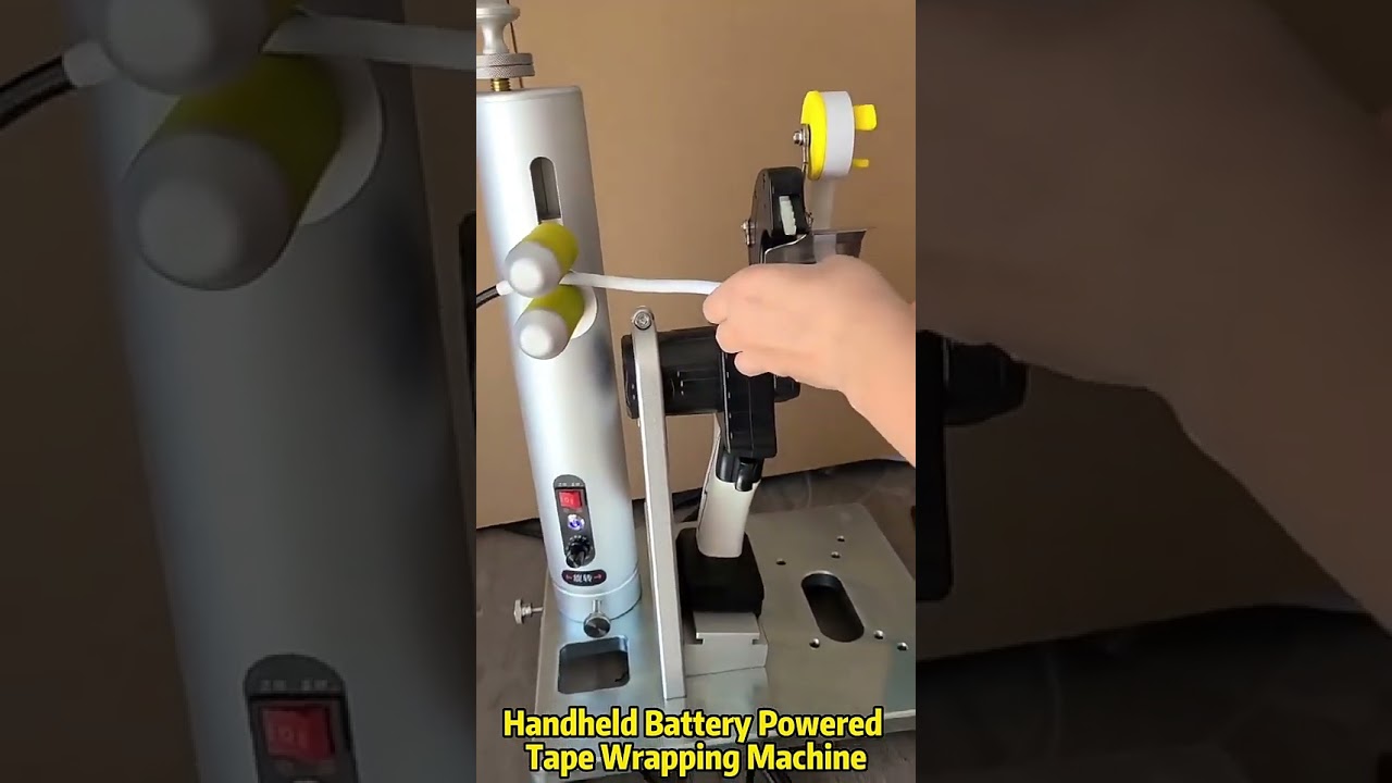 Portable Multifunction Handheld Tape Machine   Battery Powered, 10 25mm Width, Traction Synchronous