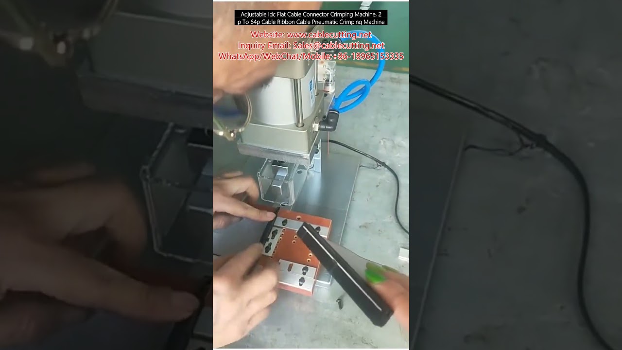 Πνευματική Μηχανή Σύνδεσης IDC για Επίπεδα Καλώδια, 2P έως 64P