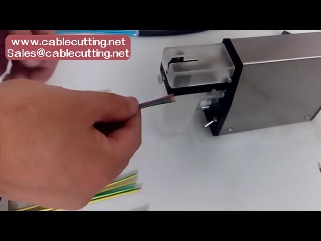 Pneumatic wire stripping machine , high precision wire stripper like unistrip 2015