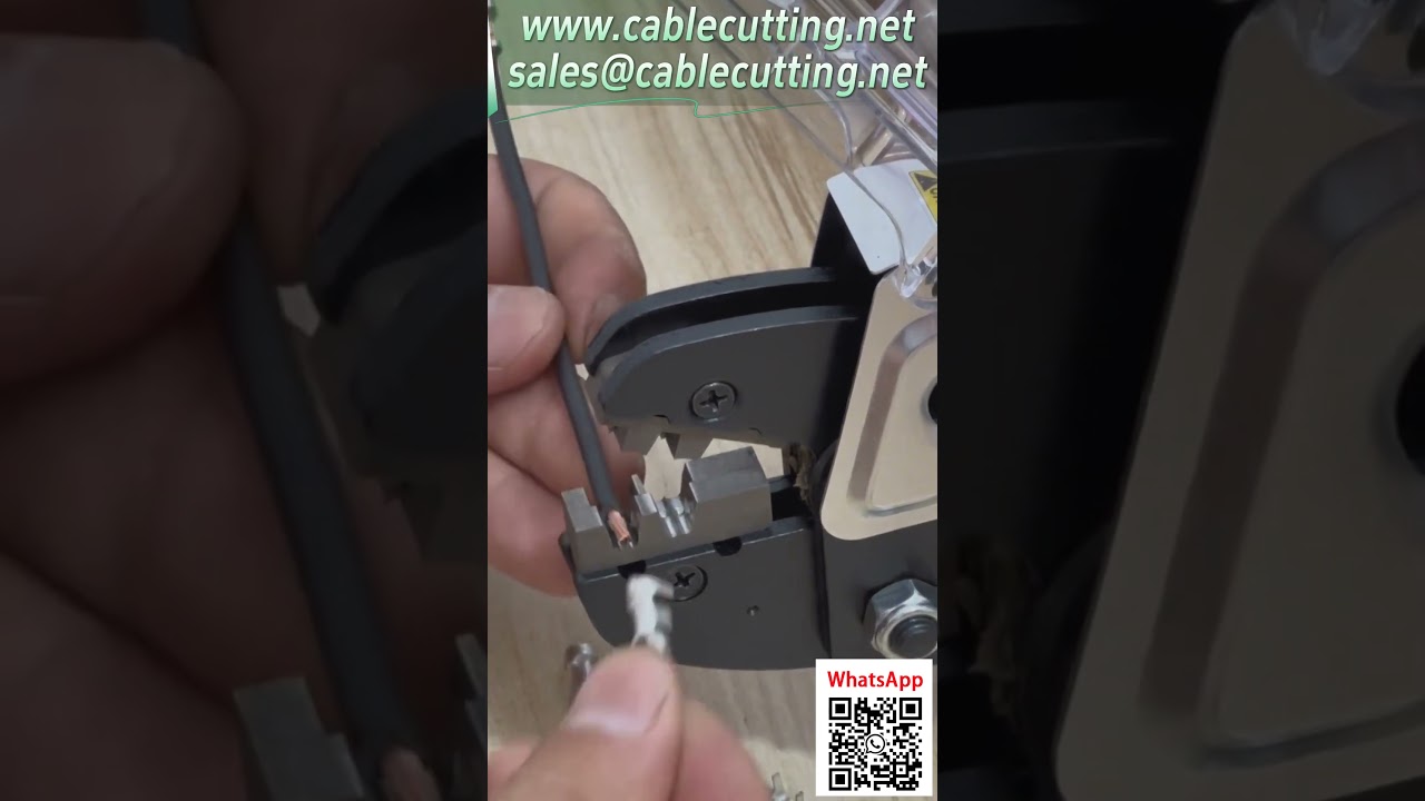 多功能端子壓接機  插電即用  壓接插簧端子演示