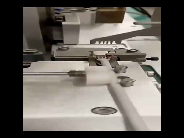 Ημιαυτόματη Μηχανή Συγκόλλησης με Λειτουργία Απογύμνωσης Καλωδίων για USB Data Cable #εργοστάσιο #μηχανή