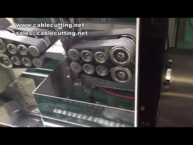 Coaxial line stripping machine, send cable harness cable shielding line rotary stripping machine