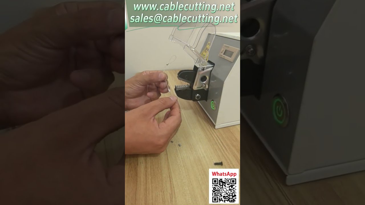 電動端子壓接機  壓接魚線扣應用 #自動化設備