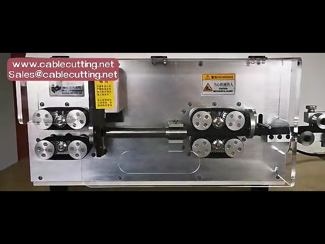 70sqmm high efficient large square cable wire cutting stripping machine